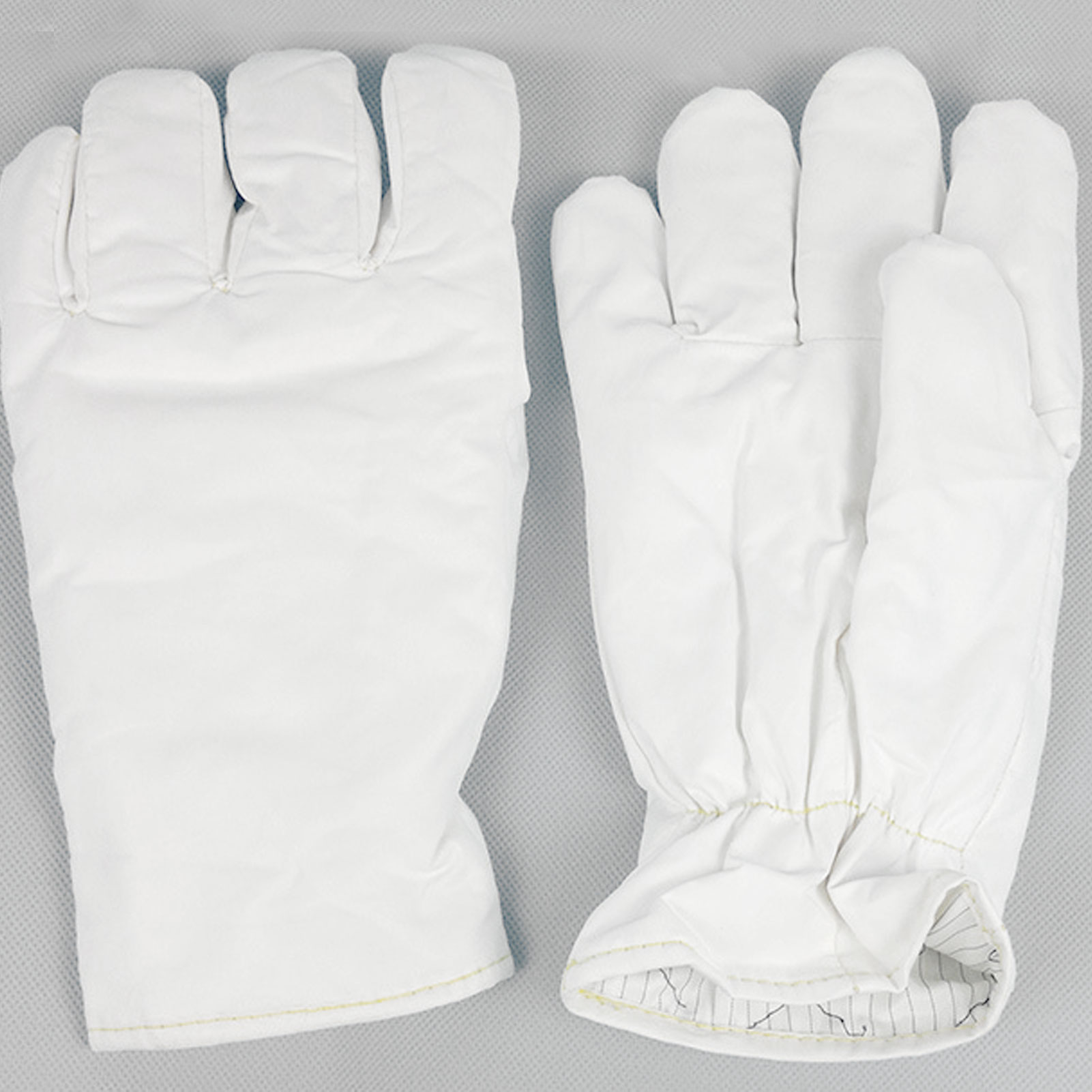ADAMAS BETA 1 Pair Dust Free High Temperature Resistant Gloves 180 ℃ ~ 200 ℃ HT Fabric 27cm Laboratory Antistatic White Gloves