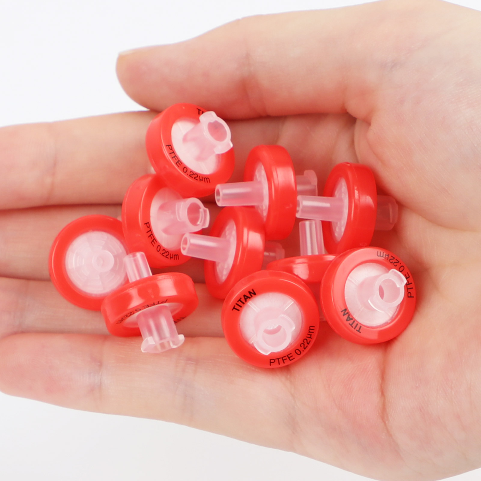 ADAMAS-BETA 10pcs Syringe Needle Filter 0.22um 0.45um PVDF/NY/PTFE/PES Disposable Non-sterile Syringe Filter Lab Supplies Accessories