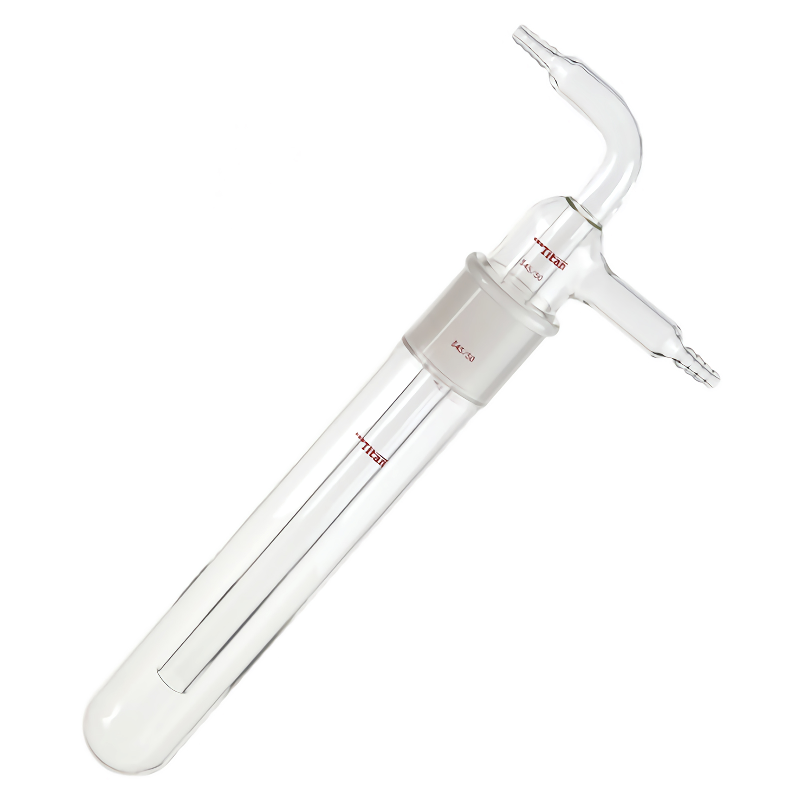 ADAMAS BETA Split Cold Trap with Grinding Mouth Straight Glass Condensate Trap Laboratory Gas Partial Pressure/Condensing Device