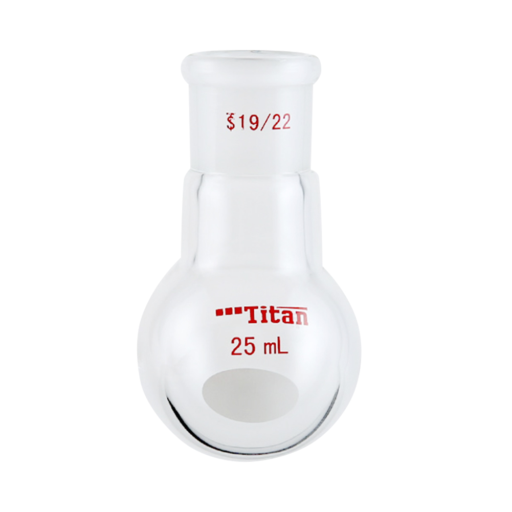 ADAMAS BETA Single Neck Round Bottom Ball Bottle Thick-Walled Clear Lab Glassware Laboratory Flasks for Heating/Reaction/Distillation Experiment