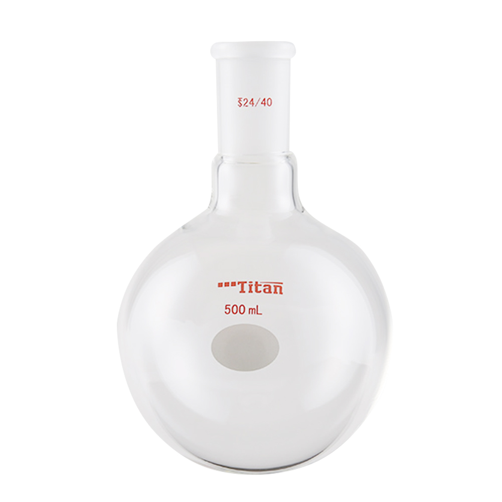 ADAMAS BETA Lab Glass Flasks Single Neck Round Bottom Ball Bottle Thick-Walled Grinding Mouth 200-500ml Reaction One-Mouth Ball Bottles