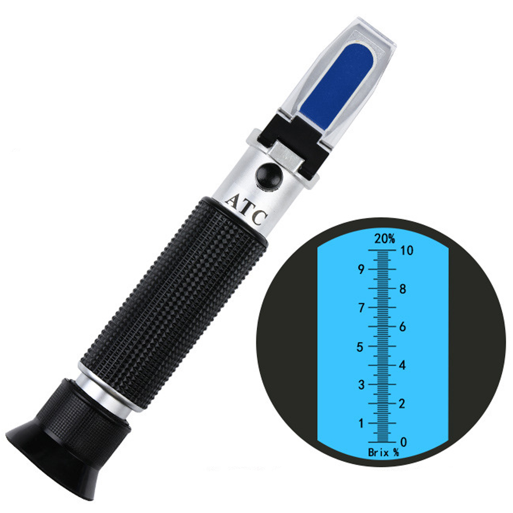 ADAMAS-BETA Lab Brix Refractometer with ATC Handheld Portable Meter Hydrometer Reader Tester for Measuring Fruit Sugar Content Saccharimeter