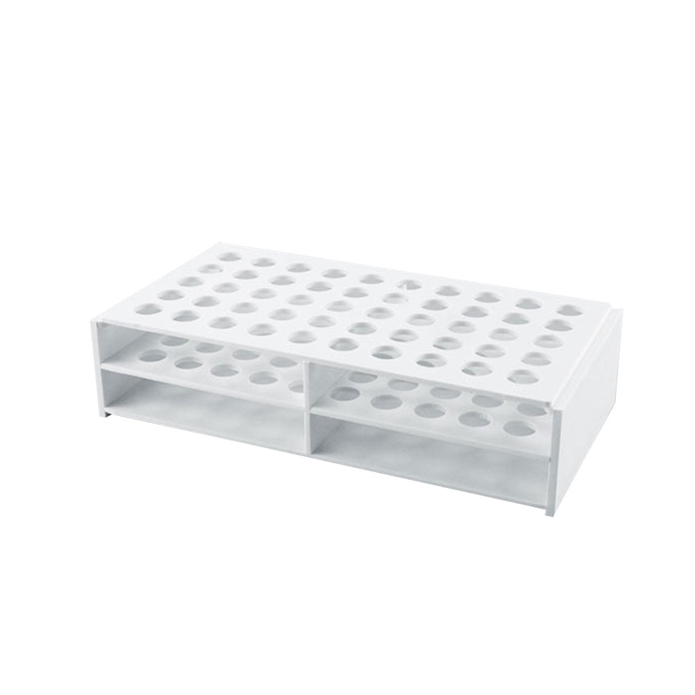 ADAMAS BETA Lab Detachable Plastic Test Tube Rack 50-Well 13mm 17mm Hole Diameter for Laboratory Test Tube Storage Holder
