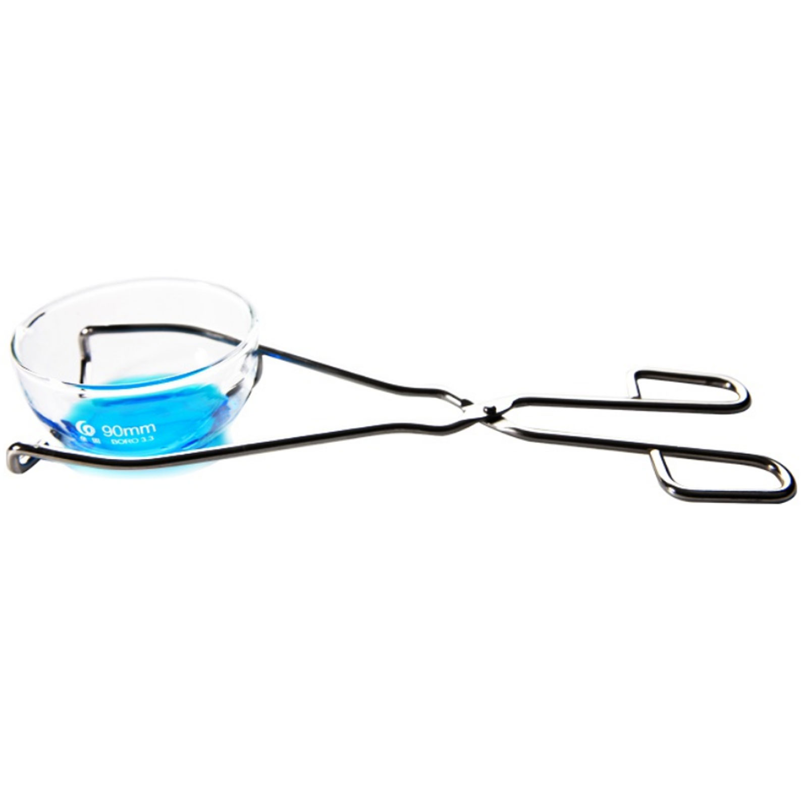 ADAMAS BETA 1pcs Lab Stainless Steel Evaporating Dish Clip Petri Dish Forceps 280mm Laboratory Round Dish Clamp Handheld Pliers 