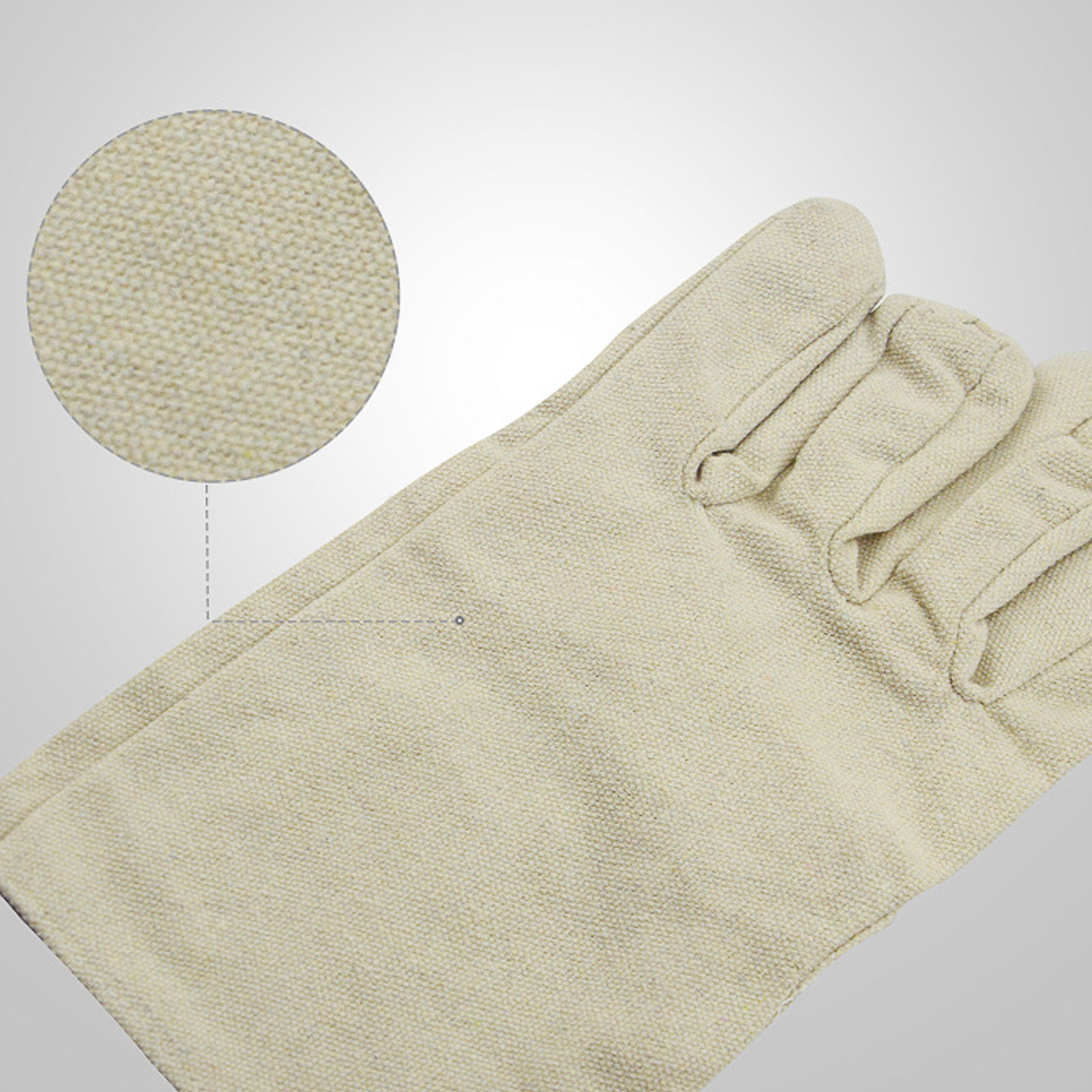 ADAMAS BETA Wholesale 10 Pairs Enlarged Canvas Gloves Labor Protection Gloves 25x12m Wearable Antiskid Laboratory Handling Gloves