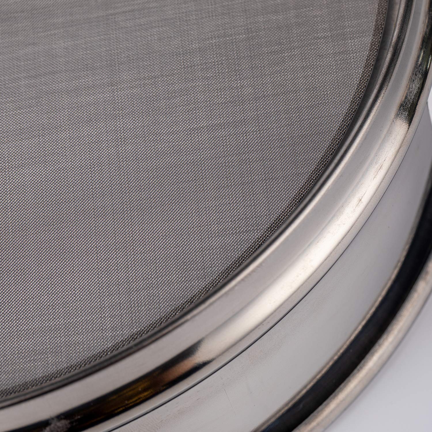 Adamas-Beta 20x4.5cm 90 Mesh 304 Stainless Lab Sieves Economy Test Sieve 304 Stainless Steel Wire Cloth 0.16mm