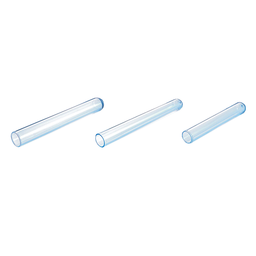 ADAMAS BETA Wholesale PS Round Bottom Plastic Test Tube Transparent Flat Mouth Scaleless Laboratory Conventional Plastic Test Tubes 60-100mm