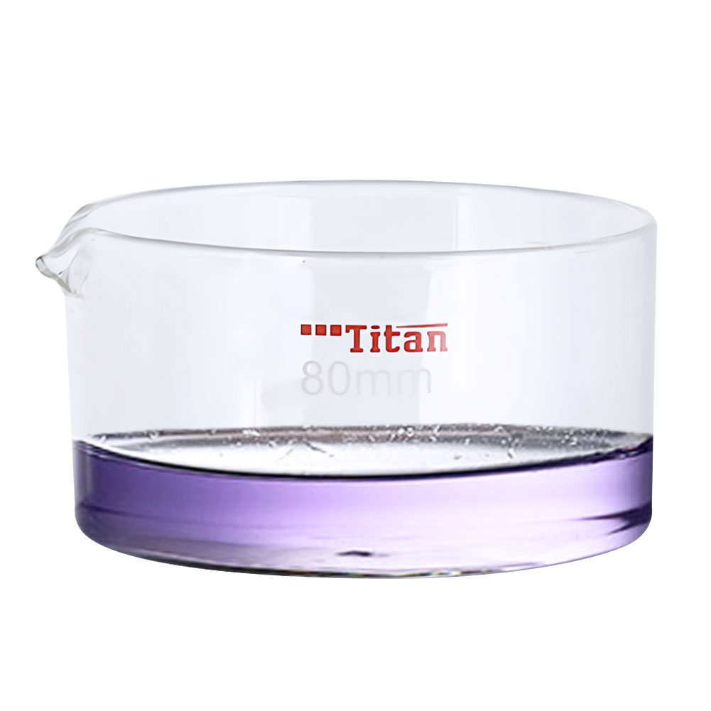 ADAMAS-BETA High Borosilicate 3.3 Glass Crystal Dish 100ml 2000ml Plat Bottom Transparent Diameter 80mm 200mm Lab Evaporating Dish