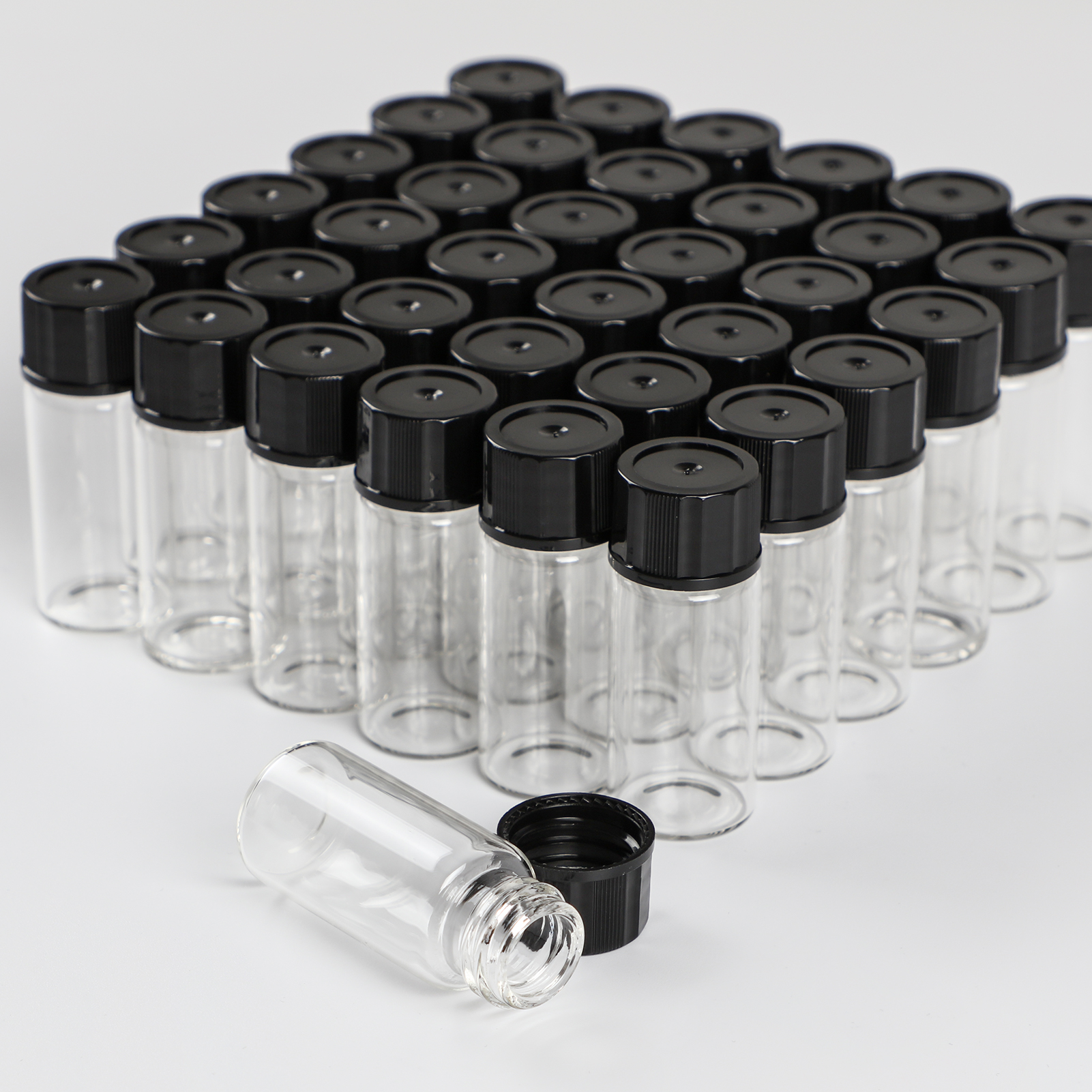 ADAMAS BETA Wholesale Laboratory Sample Bottles PP Cover with PE Gasket 2-120ml Brown/Transparent Glass Reagent Storage Bottle Lab Vials