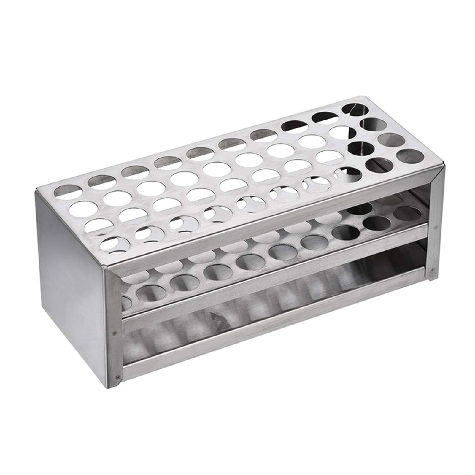 ADAMAS BETA Laboratory Test Tube Stand Aluminum Test Tube Rack Multifunctional Test Tube Holder 24-40 Well Hole Diameter 12.5-32mm