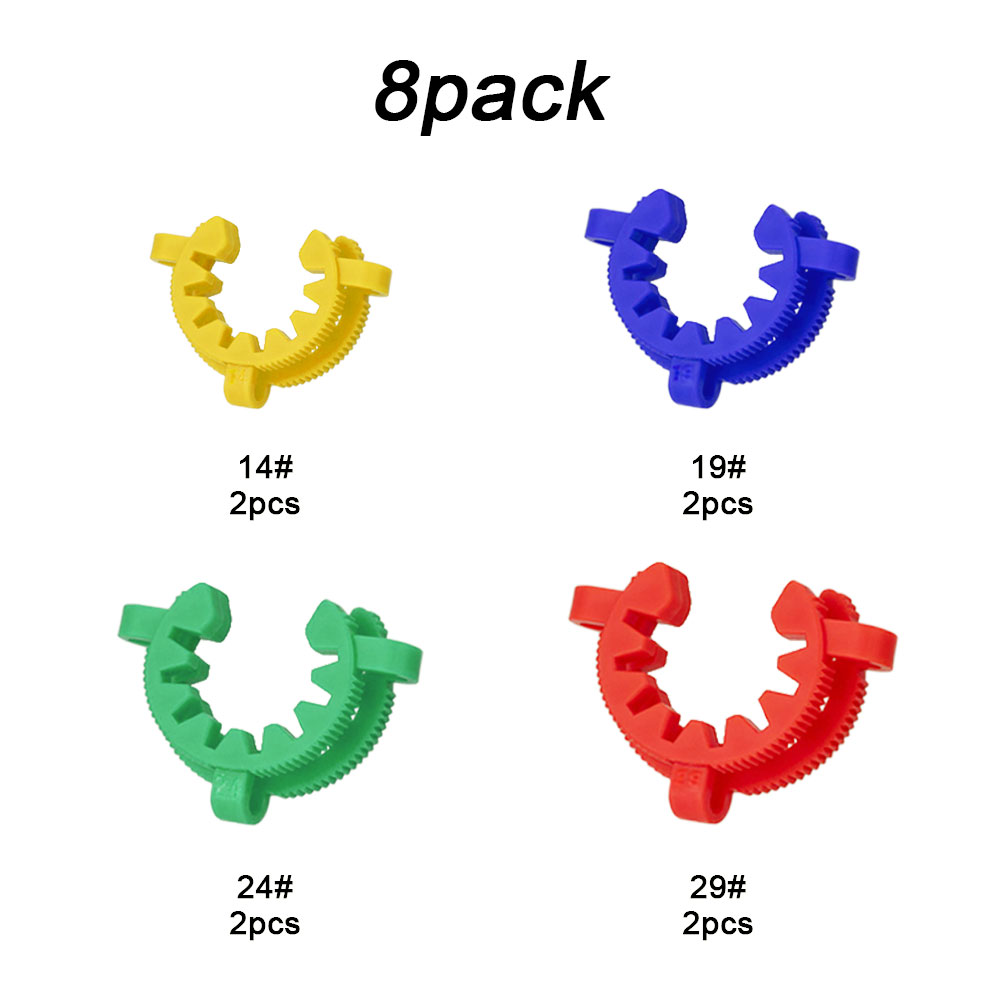 ADAMAS BETA Standard Bung Clamp Tapered Interface Clip Red Laboratory Plastic Fixing Sealing Clips Stainless Sheet Clip