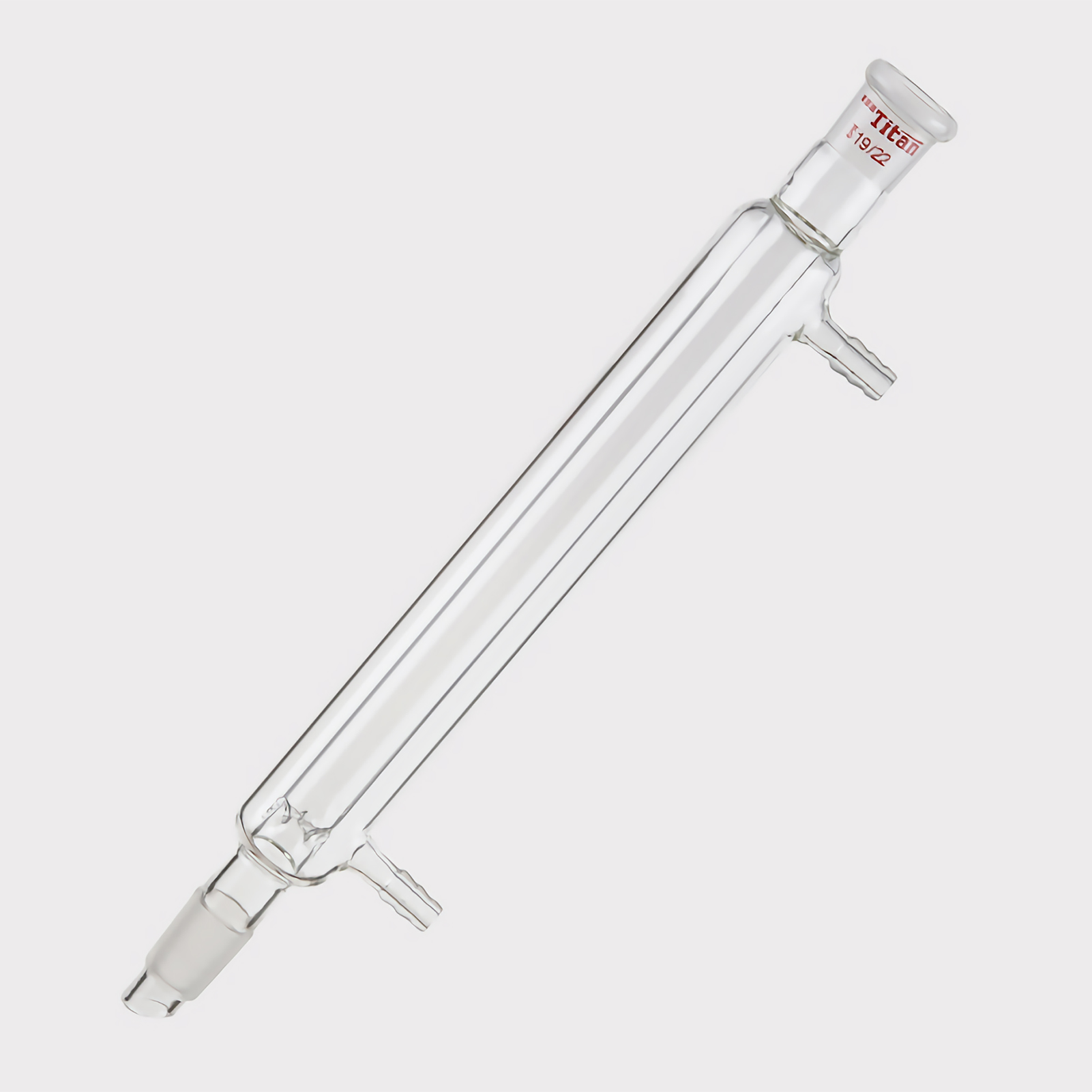 ADAMAS BETA 1pcs Sandwich Fractionation Column 180-330mm Grinding Mouth Laboratory Glass Straight Condenser Tube with Nozzle