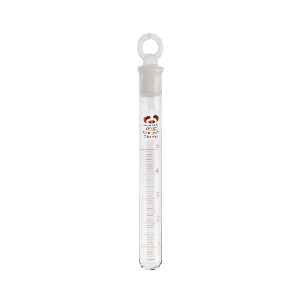 ADAMAS BETA Lab Glass Graduated Test Tube with Stopper 5-100ml  Grinding Mouth Round Bottom Laboratory Test Tube for Microbial Culture Experiment