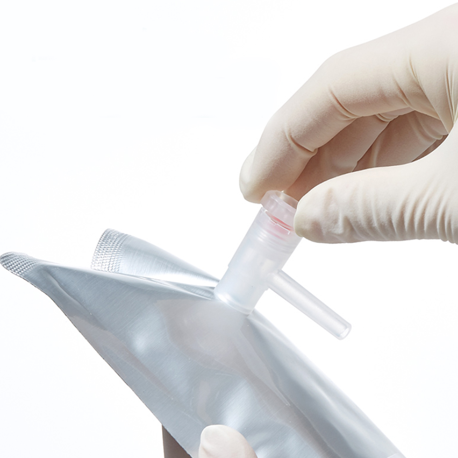 ADAMAS BETA Aluminum Foil Gas Sampling Bags with L-Shape Single/Double Valve Laboratory Composite Membrane Air Collection Bags 10ml-200L