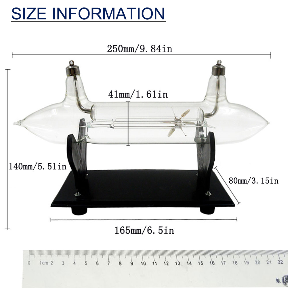 ADAMAS-BETA Laboratory Supplies Cathode Ray Tube Glass Magnetic Effect Tube Electrostatic Effect Tube Physical Experimental Equipment Apparatus
