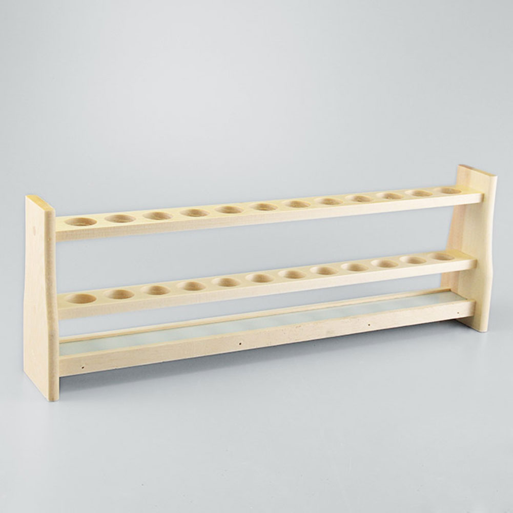 ADAMAS BETA Log Colorimetric Pipe Rack 6-Well 12-Well Wooden Laboratory Porous Tube Holder for 25ml 50ml 100ml Colorimetric Tubes