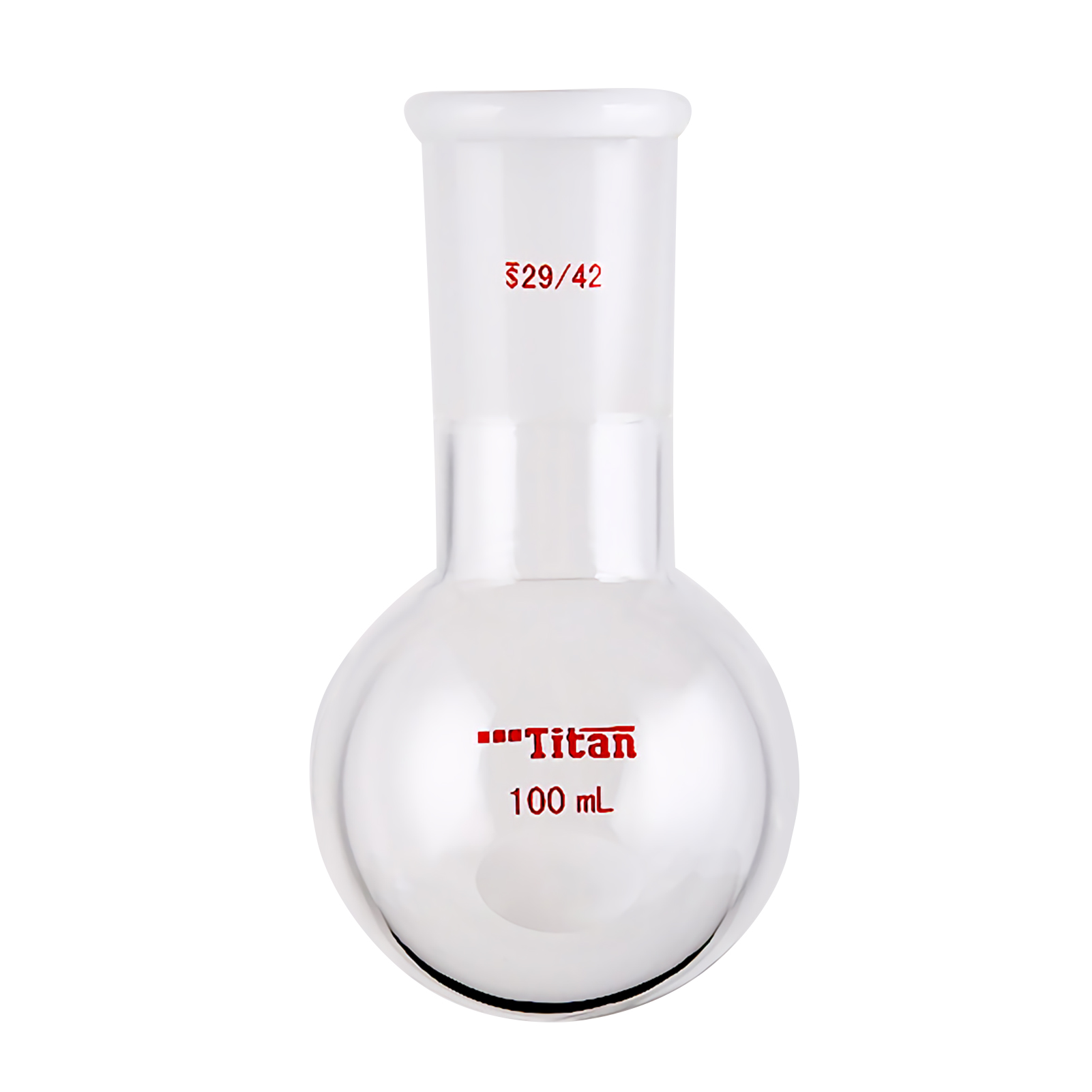 ADAMAS BETA Single Neck Round Bottom Ball Bottle Thick-Walled Clear Lab Glassware Laboratory Flasks for Heating/Reaction/Distillation Experiment