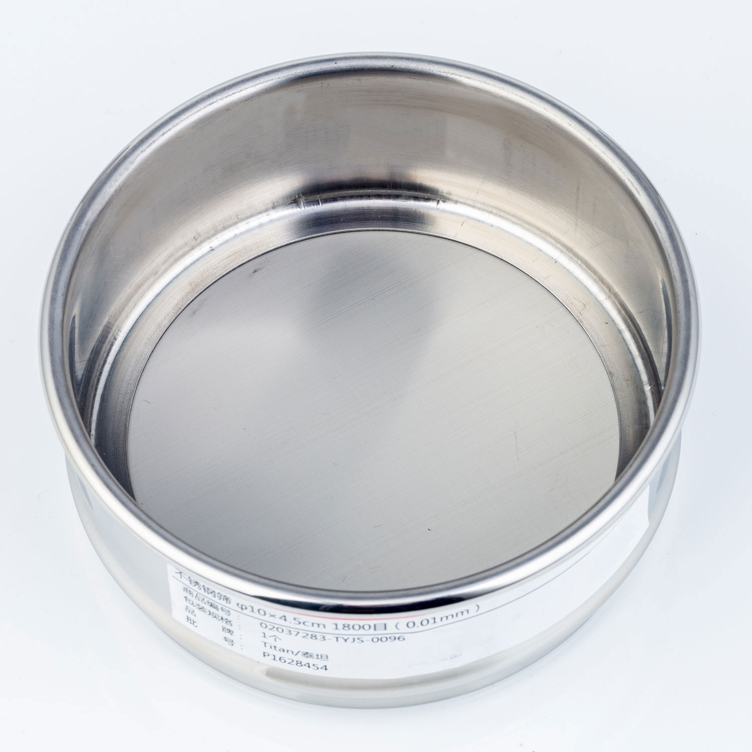 Adamas-Beta φ10×4.5cm 1800 Mesh 304 Stainless Lab Sieves Economy Test Sieve 304 Stainless Steel Wire Cloth（0.01mm）