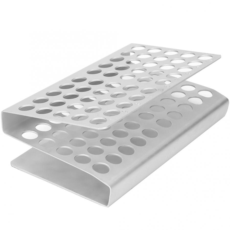 ADAMAS-BETA Lab Test Tube Racks 50 Round Holes Z-Shape Aluminum Alloy Tubes Storage Holders Well Diameter 12.2mm/14.5mm/17.5mm