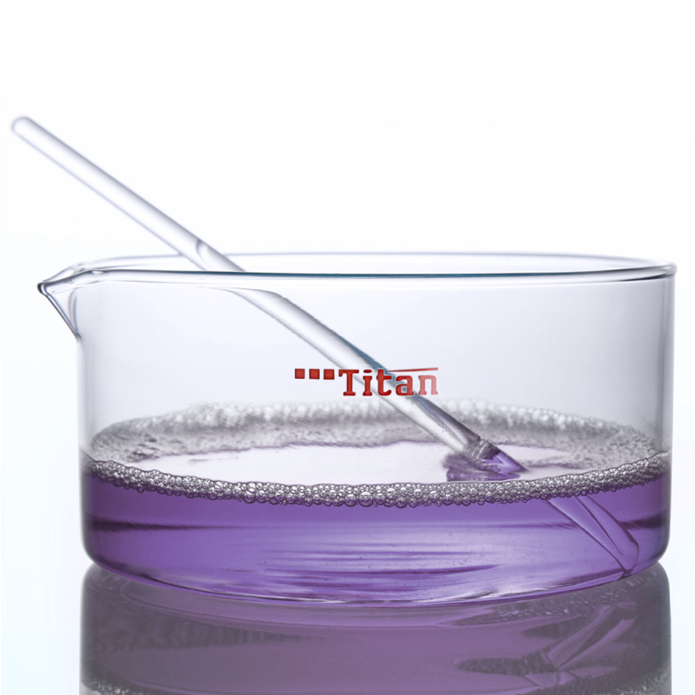 ADAMAS-BETA High Borosilicate 3.3 Glass Crystal Dish 100ml 2000ml Plat Bottom Transparent Diameter 80mm 200mm Lab Evaporating Dish