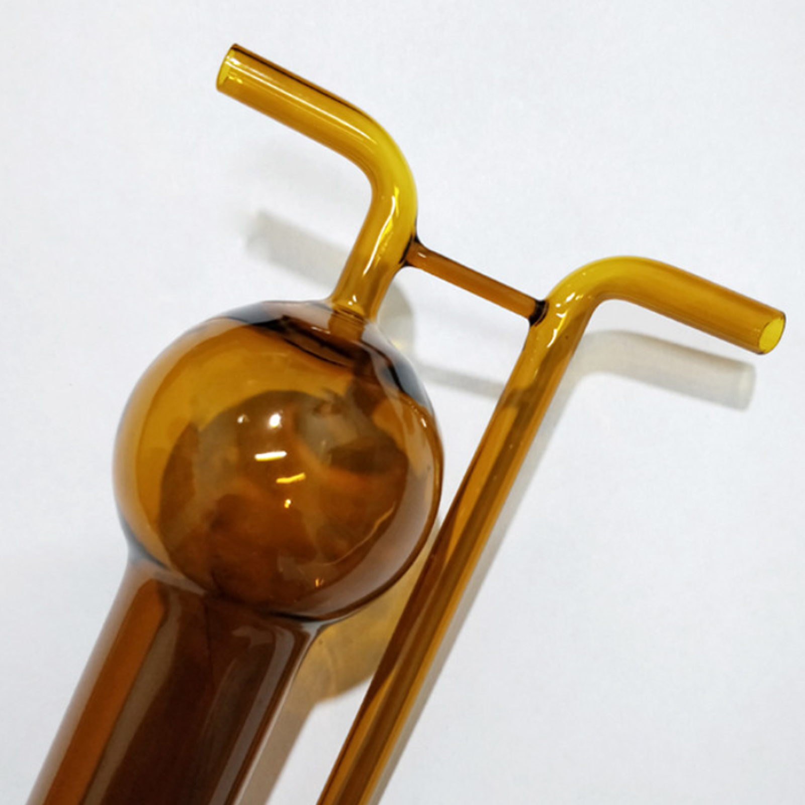 ADAMAS BETA U-shaped Porous Plate Glass Absorption Tube White/Brown 10-125ml Laboratory Gas Absorption Sampling Bottle Air Collector