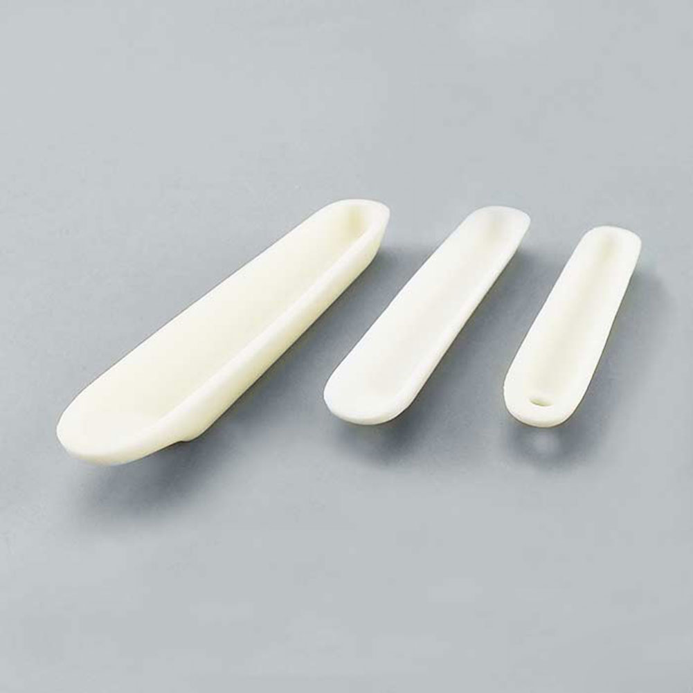 ADAMAS BETA Corundum Boat 77-97mm Ship Type Nonporous Alumina Laboratory Combustion Crucible without Cover Heating Melting Experiment