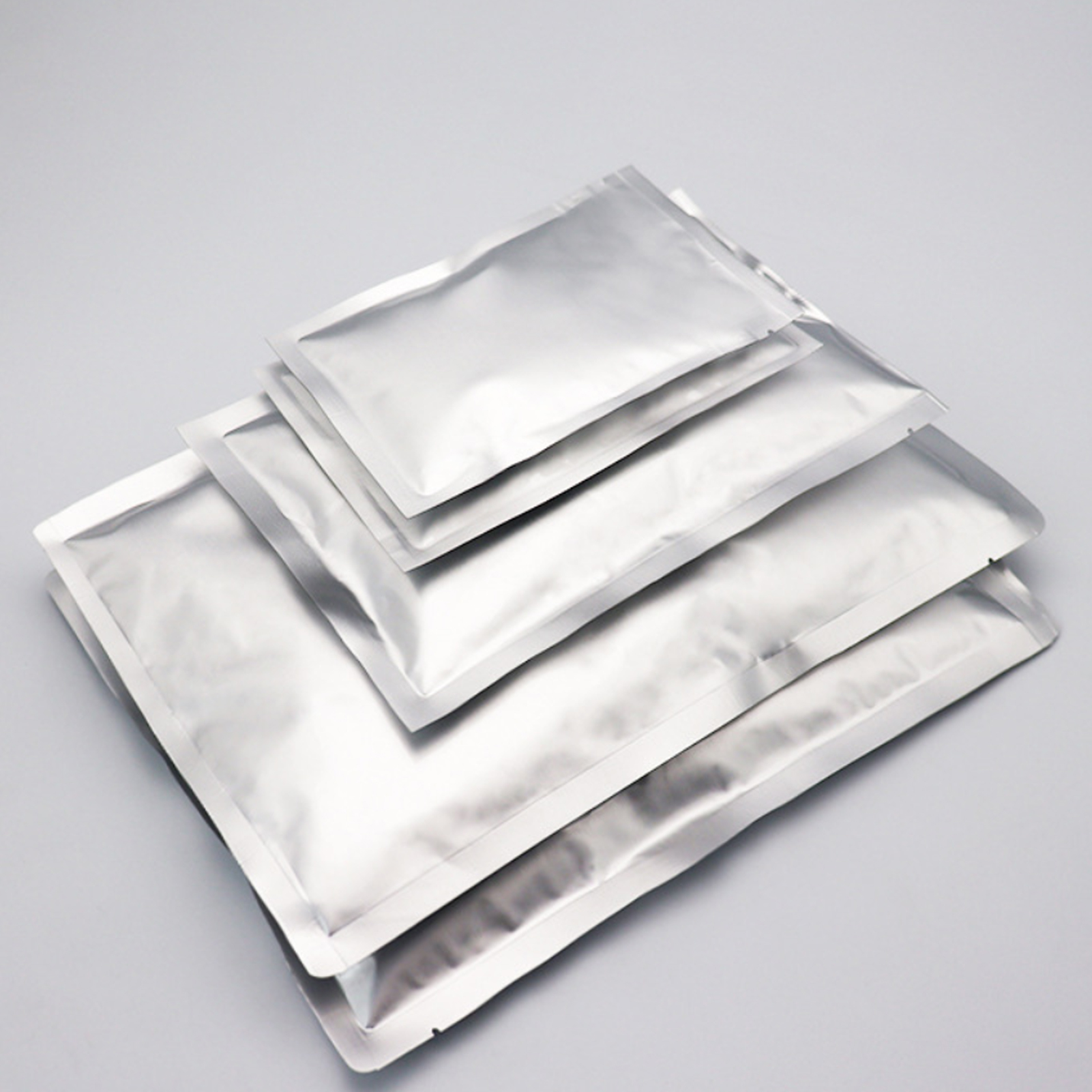 ADAMAS BETA Aluminum Foil Flat Bottom Self Sealing Bag One Side Thickness 10-12 Silk Laboratory Pet Split/Package Bags(Pack of 50)