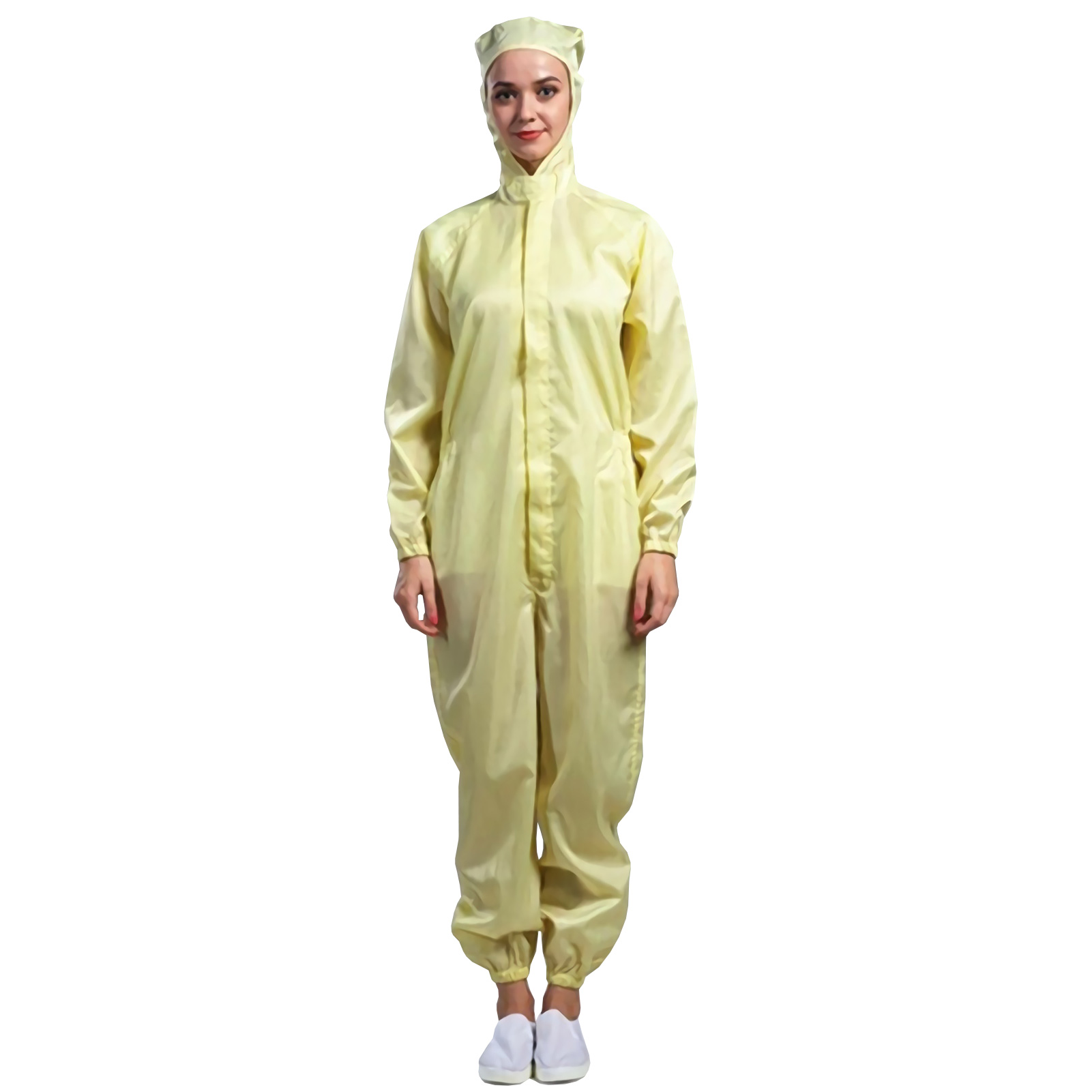 ADAMAS BETA Lab Coveralls with Hood Anti-static Clean Protective Clothing Laboratory Dustproof Long Sleeve High Temperature Resistance Suits