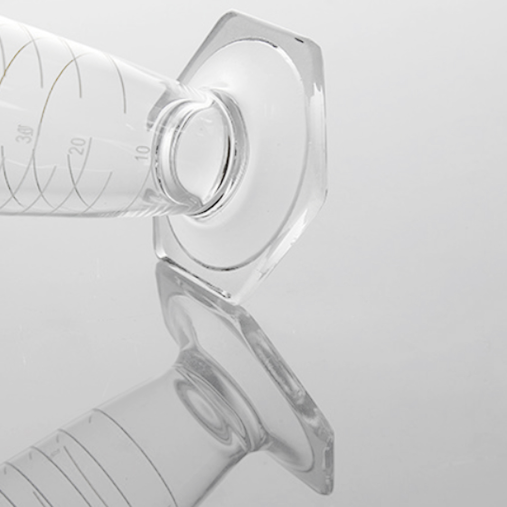 ADAMAS BETA 1pcs Hexagonal Base Glass Measuring Cup 5-1000ML Laboratory Graduated Conical Cylinder Lab Glassware