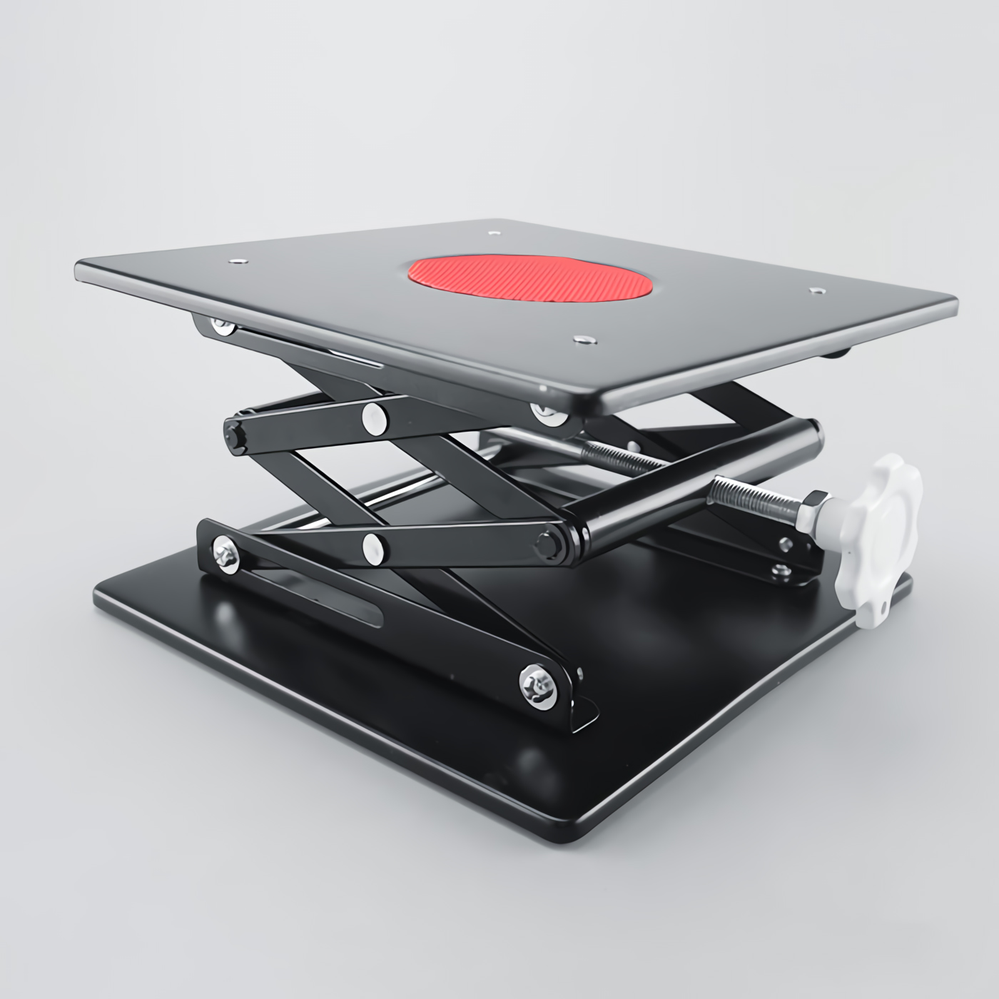 ADAMAS BETA Multifunction Black Plastic Praying Lifting Table Manual Laboratory Height Adjustment Rack Woodworking Engraving Stand Rack Platform Benches