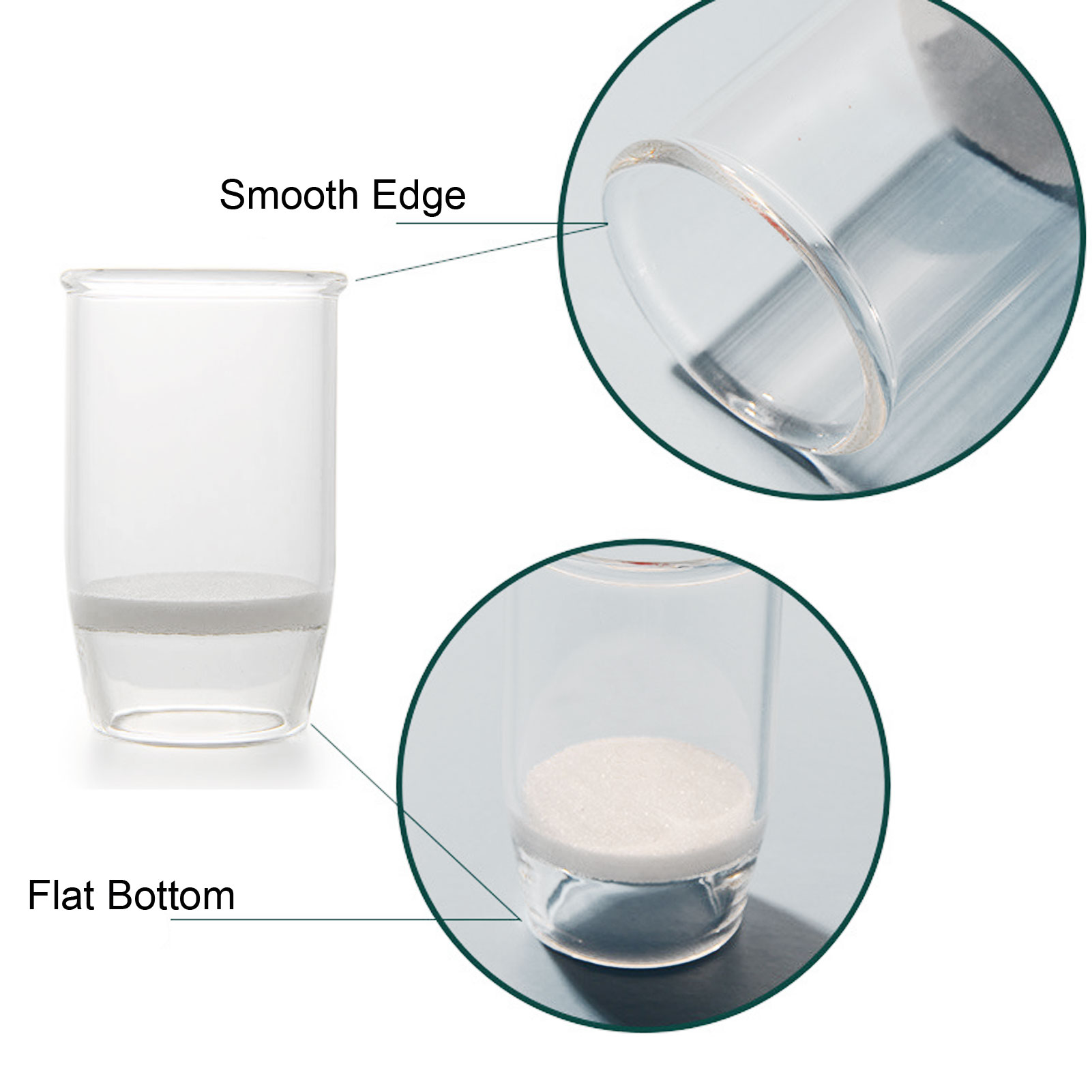 ADAMAS BETA Lab Glass Uncovered Sand Core Crucible 30ml 60ml with G3/G2 Sand Board  Sand Hole Diameter 5-80μm Laboratory Filter Crucible