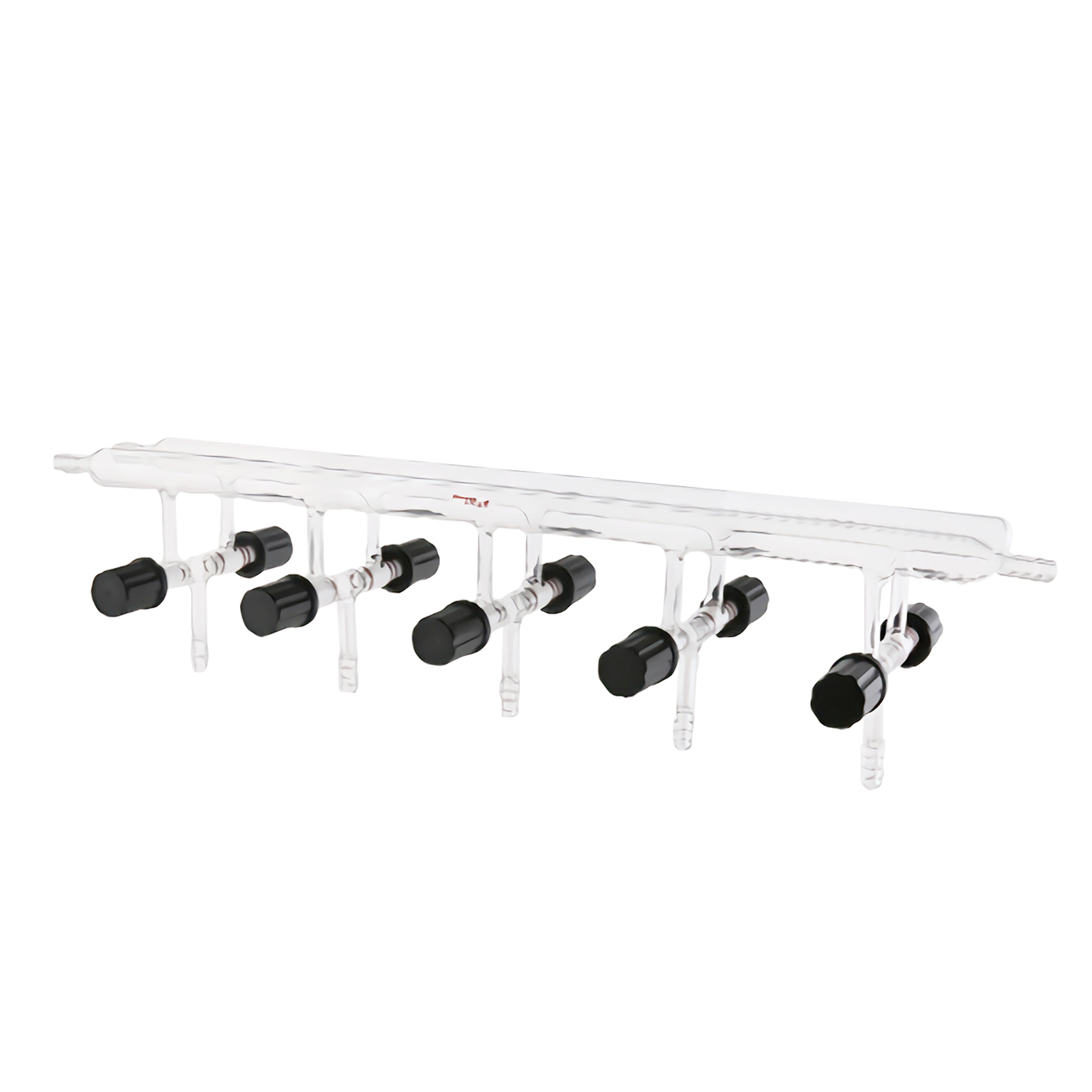 ADAMAS BETA Laboratory Glass Single Row/Double-Row Pipe Vacuum Gas Distributor with Group 4-6 Glass/PTFE Piston/High Vacuum Valv