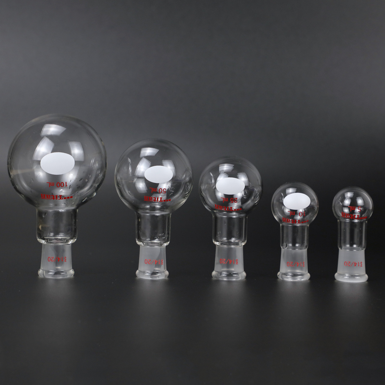 ADAMAS BETA Lab Glass Flasks Single Neck Round Bottom Ball Bottle Thick-Walled Grinding Mouth 200-500ml Reaction One-Mouth Ball Bottles