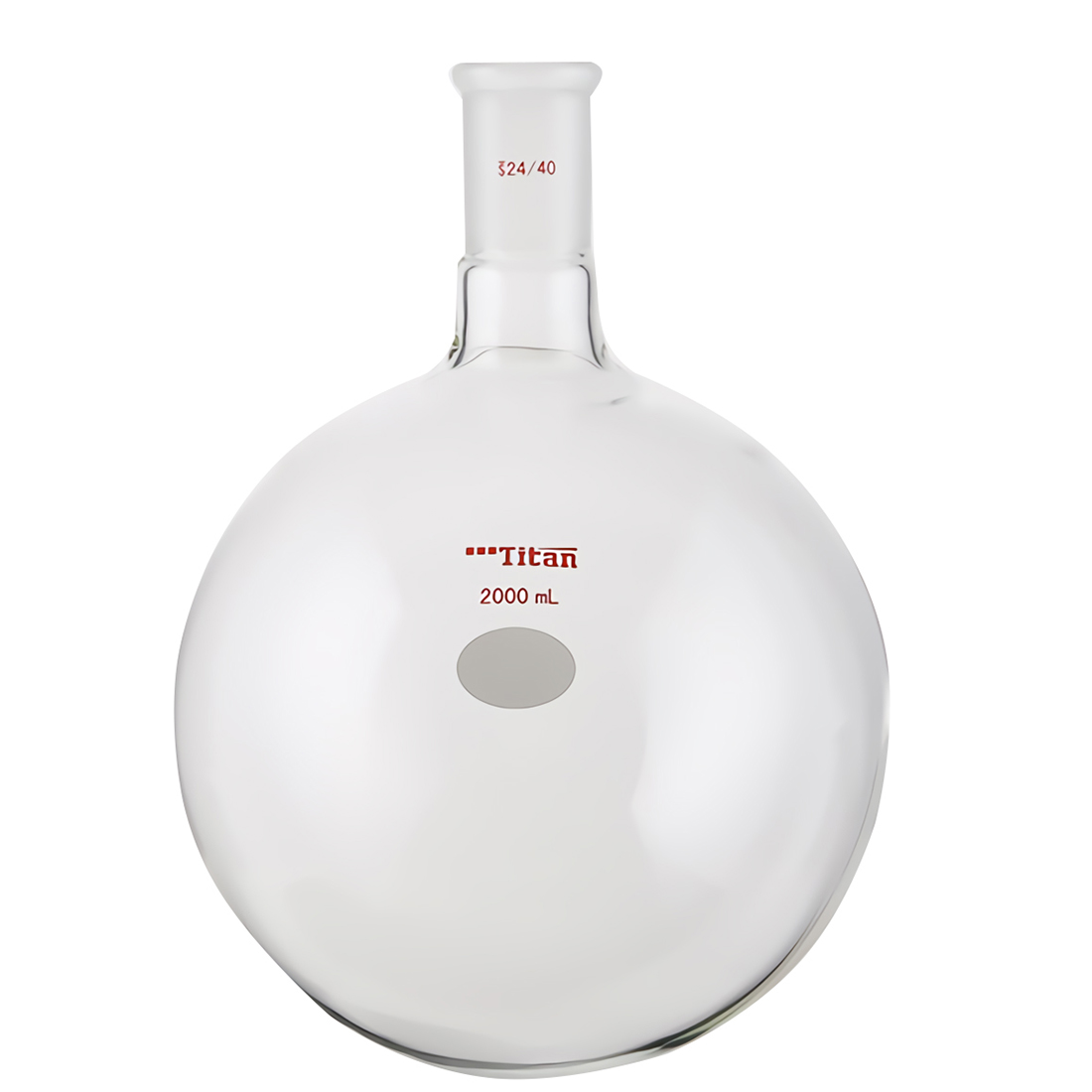 ADAMAS BETA Large Capacity High Borosilicate Glass Single Neck Ball Bottle 1000-5000ml Laboratory Heating Feaction Experiment Round Bottom Thick Wall Flasks