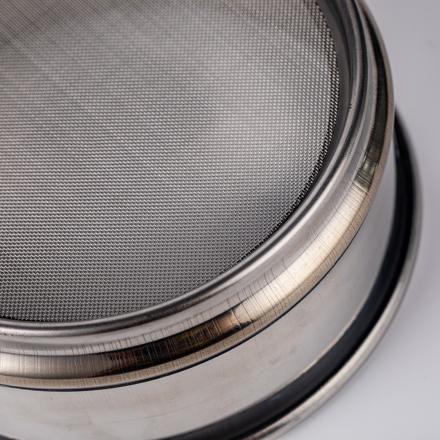 Adamas-Beta 20x4.5cm 110 Mesh 304 Stainless Lab Sieves Economy Test Sieve 304 Stainless Steel Wire Cloth 0.15mm