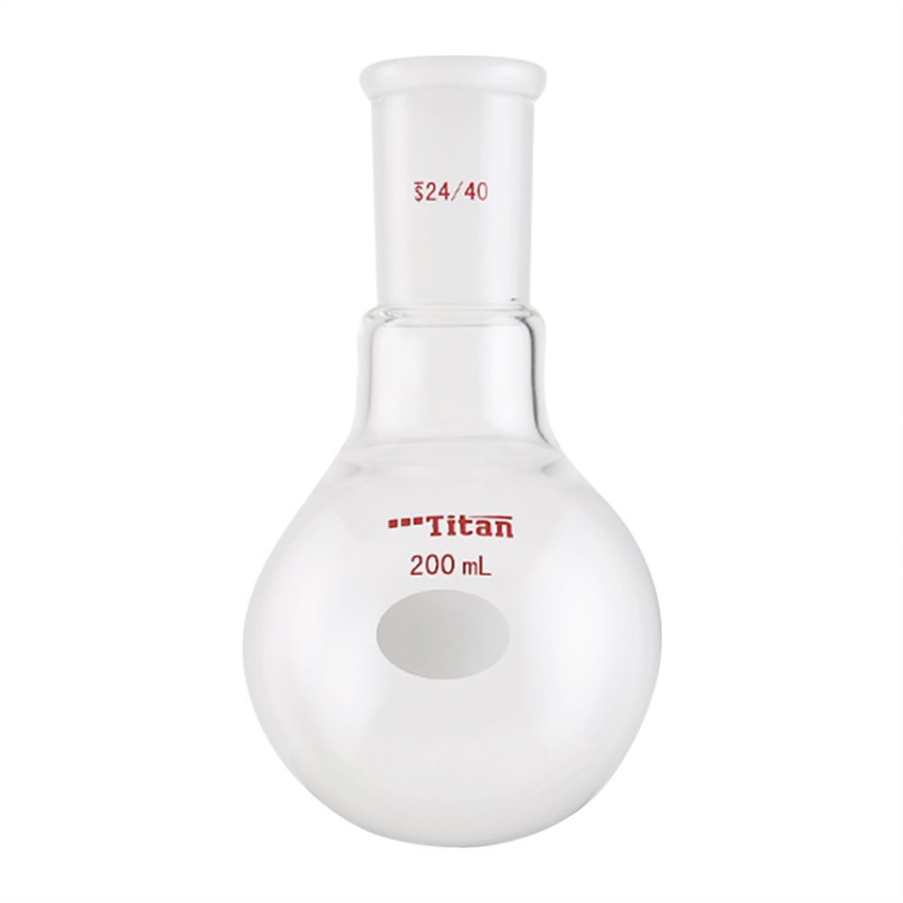 ADAMAS BETA Lab Glass Flasks Single Neck Round Bottom Ball Bottle Thick-Walled Grinding Mouth 200-500ml Reaction One-Mouth Ball Bottles