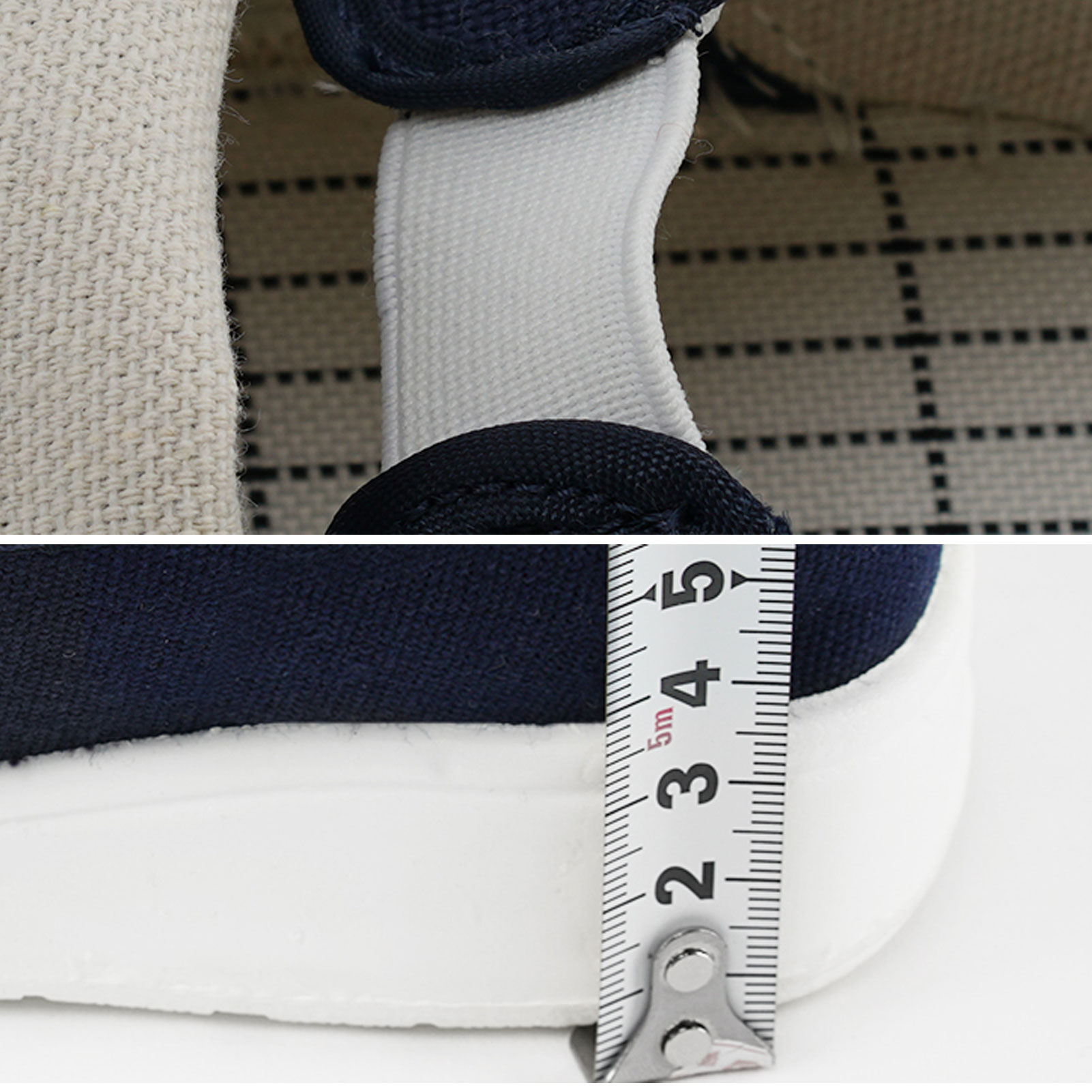 ADAMAS BETA Laboratory Anti-static Medium Towel Shoes Full Top Canvas Shoes Elastic Mouth PU Flat Sole Dust-free Cleaning Shoes for Workshope