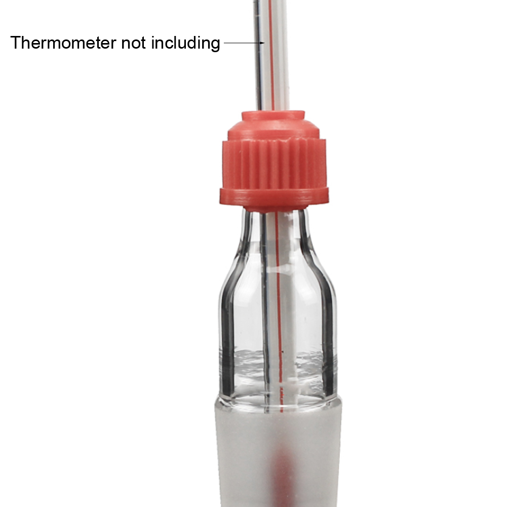 ADAMAS-BETA Screw Mouth Thermometer Casing Transparent Glass Thermowells Laboratory Glass Tube Standard Grinding 14-29#