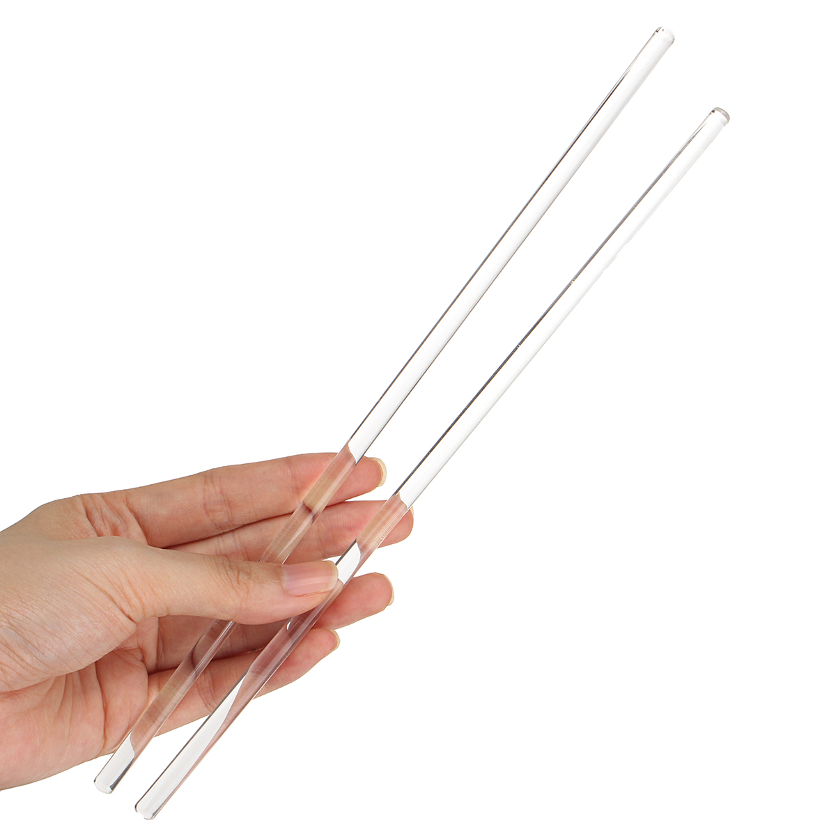 ADAMAS-BETA Lab Glass Stirring Rod Cylindrical Sturdy Uniform thickness Clear Laboratory Mixing Stick 200mm 300mm