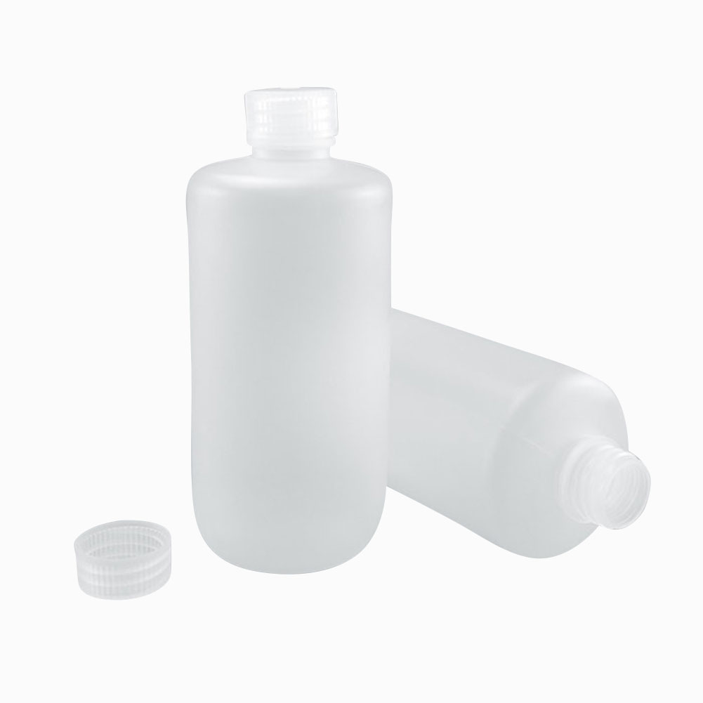 ADAMAS-BETA 5pcs Narrow Mouth Bottle Covered Laboratory Reagent Storage Bottle PP/PE/LDPE Plastic Volumetric Flask 150ML-1000ML