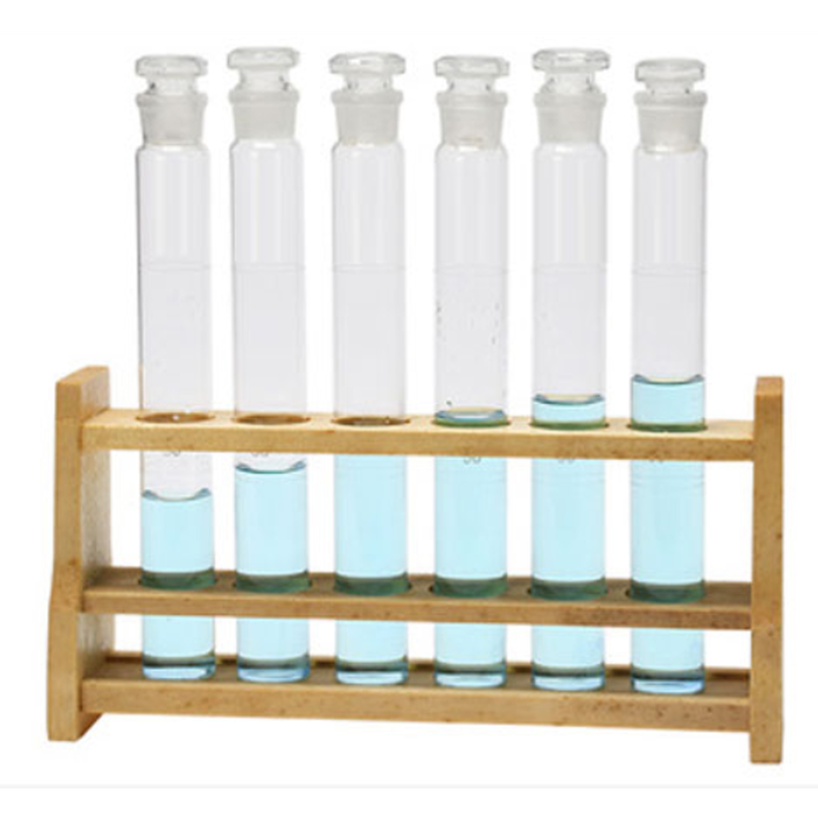 ADAMAS BETA Log Colorimetric Pipe Rack 6-Well 12-Well Wooden Laboratory Porous Tube Holder for 25ml 50ml 100ml Colorimetric Tubes