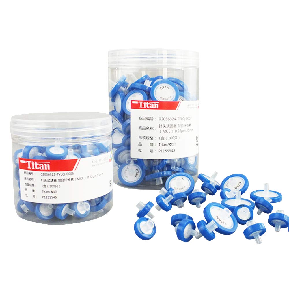 Adamas-Beta Syringe Filters MCE 0.45um 25mm Diameter Pore Size Non Sterile Box of 100