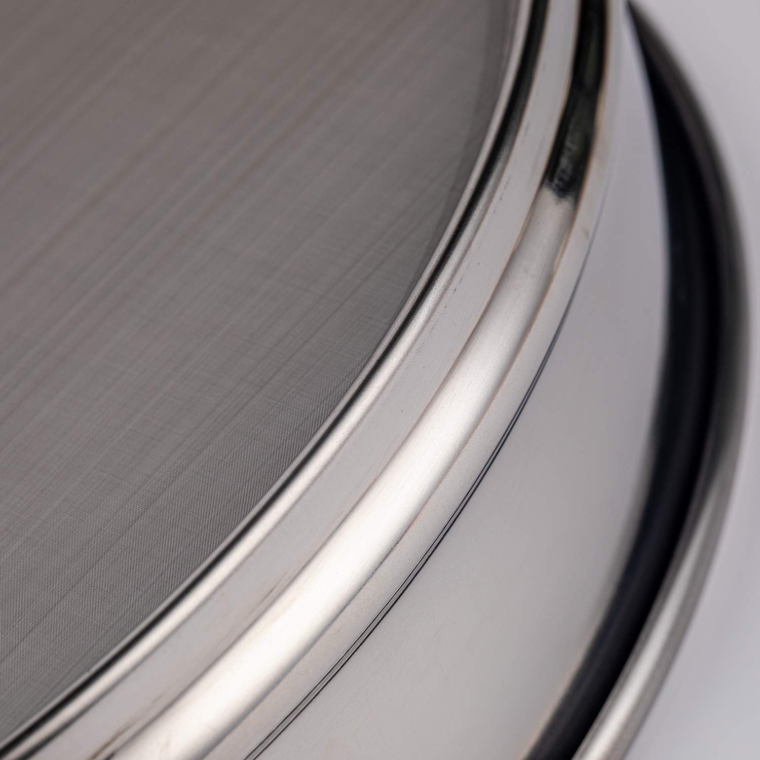 Adamas-Beta 20x4.5cm 600 Mesh 304 Stainless Lab Sieves Economy Test Sieve 304 Stainless Steel Wire Cloth 0.026mm