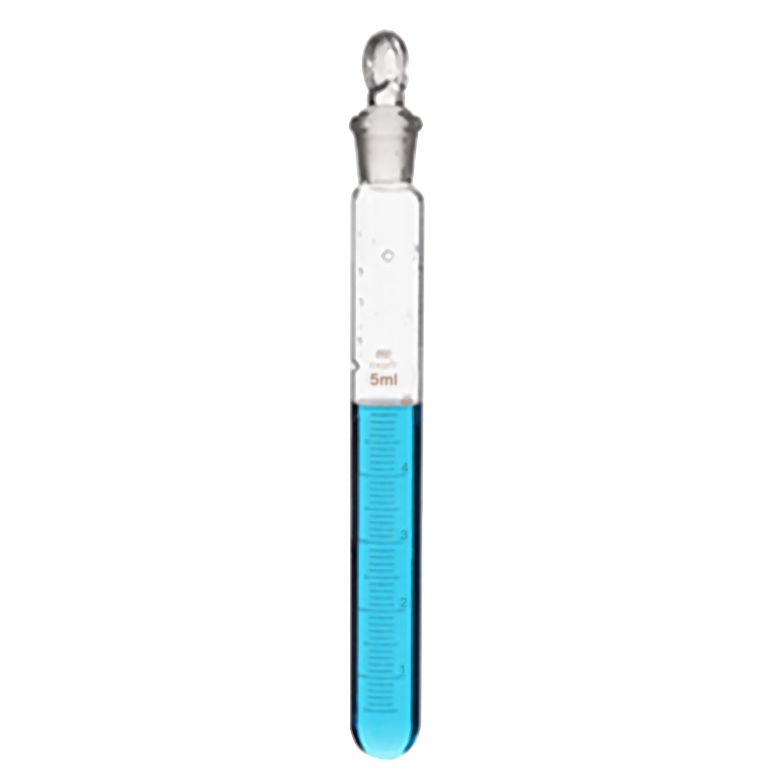 ADAMAS BETA Lab Glass Graduated Test Tube with Stopper 5-100ml  Grinding Mouth Round Bottom Laboratory Test Tube for Microbial Culture Experiment