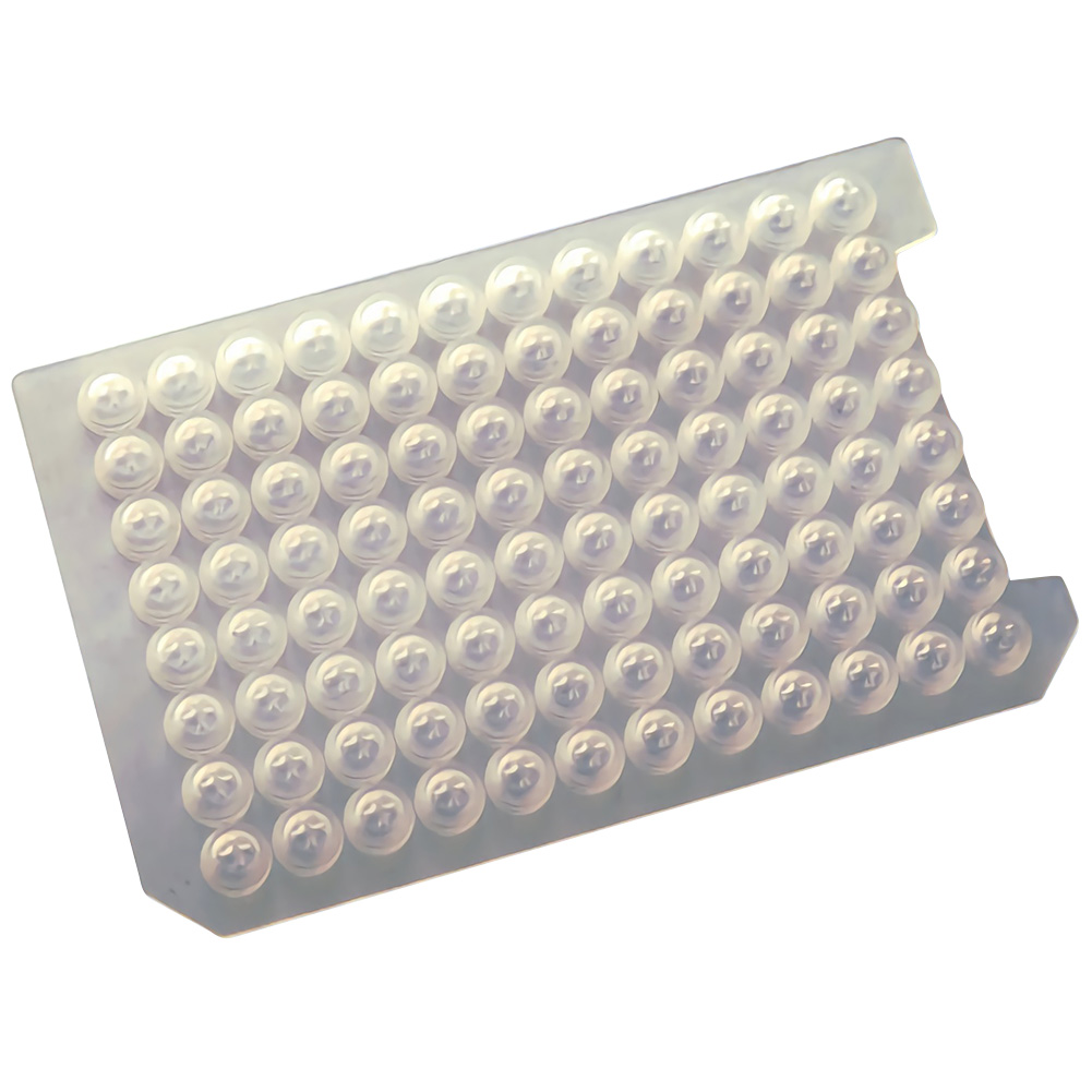 ADAMAS BETA Wholesale 10pcs Lab Silicone Sheet for Laboratory 96-Well PCR Plate/Deep Well Plate “+” Cross Opening Round Hole Soft Cover