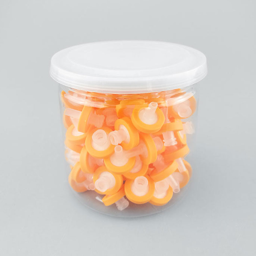 ADAMAS BETA 100pcs Lab 0.22um 0.45um Syringe Filter with Nylon/PES Filter Membrane 13mm for Laboratory Aqueous/Organic Solution Filtration Experiment