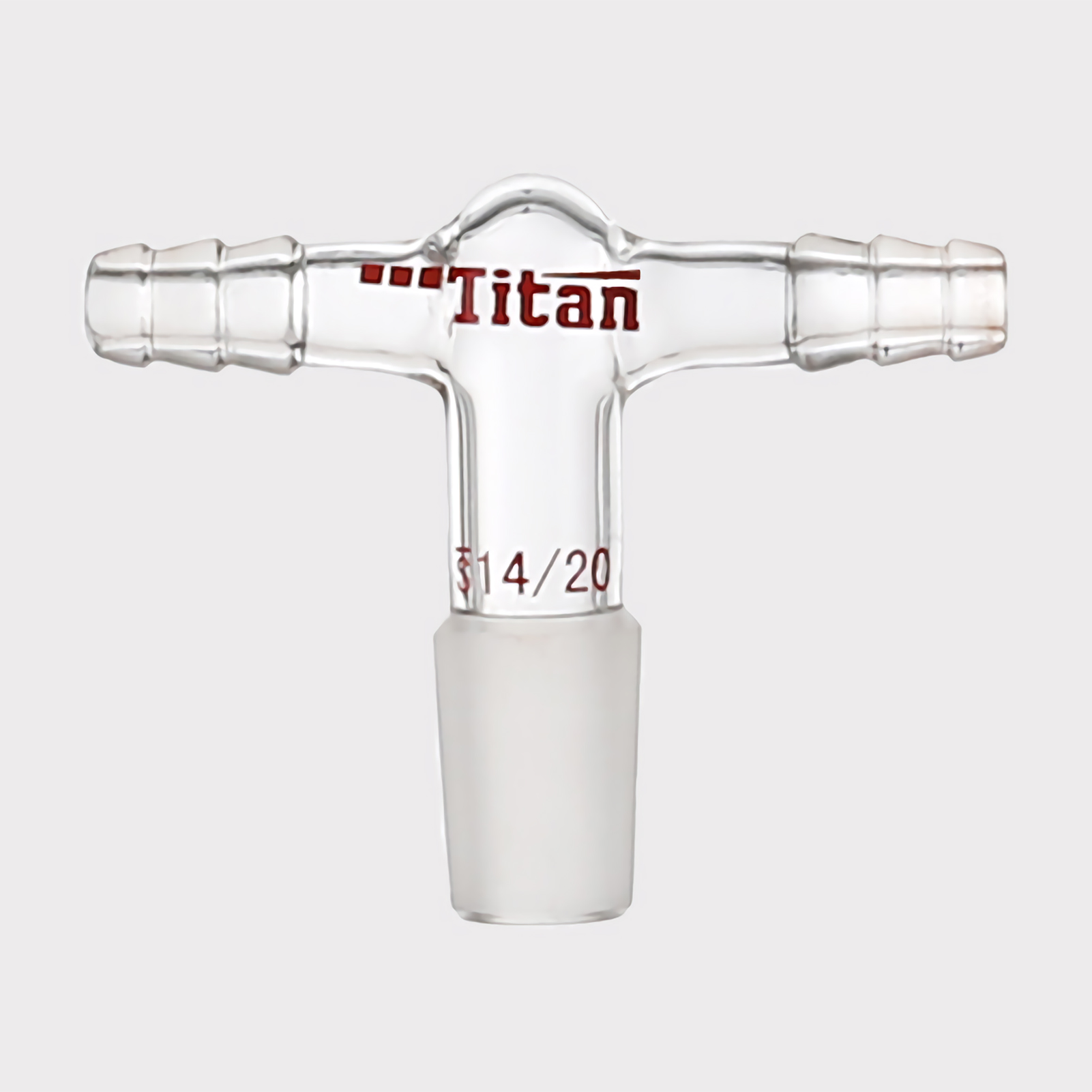 ADAMAS BETA Laboratory Glass Exhaust Joint with Double Nozzles Outer Grinding Mouth 14/20 24/40 Lab Glass Connecting Tubes