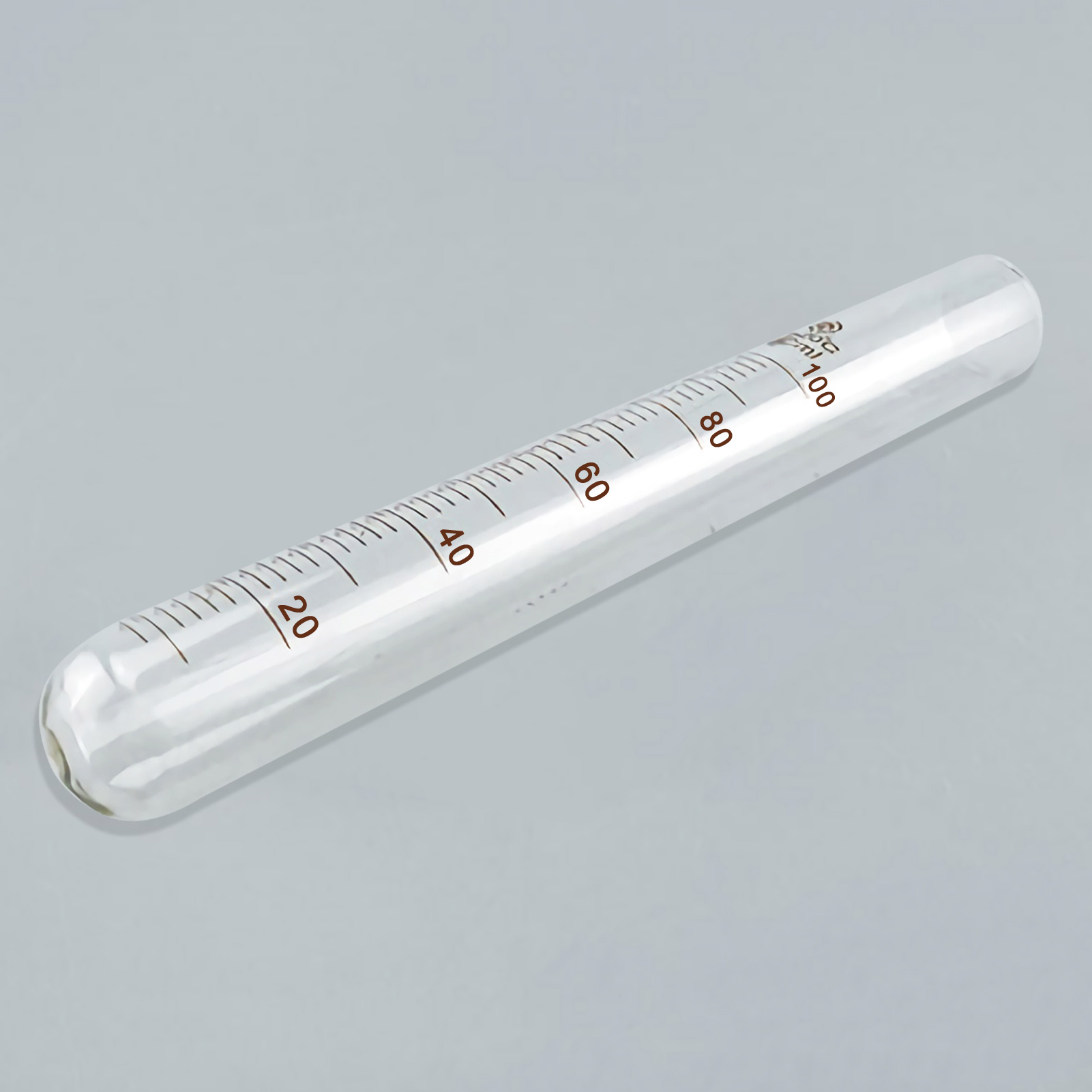 ADAMAS BETA Laboratory Glass Graduated Test Tube 5-100ml Glass Flat Mouth Round Bottom without Cover Lab Glassware(Pack of 20)