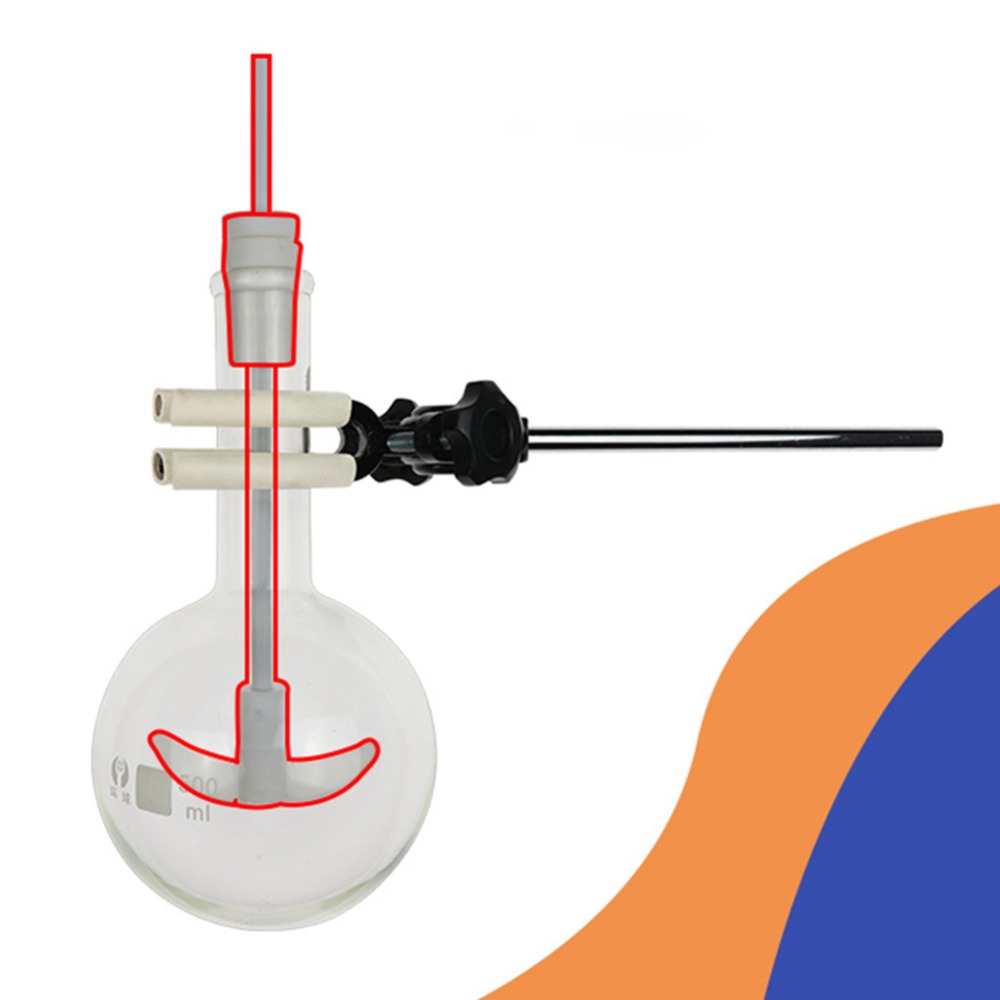 ADAMAS-BETA Teflon Stirring Rod Laboratory PTFE 250-600mm Manual Stirring Paddle with Adjustable Blade Potstick Mixing Shaft