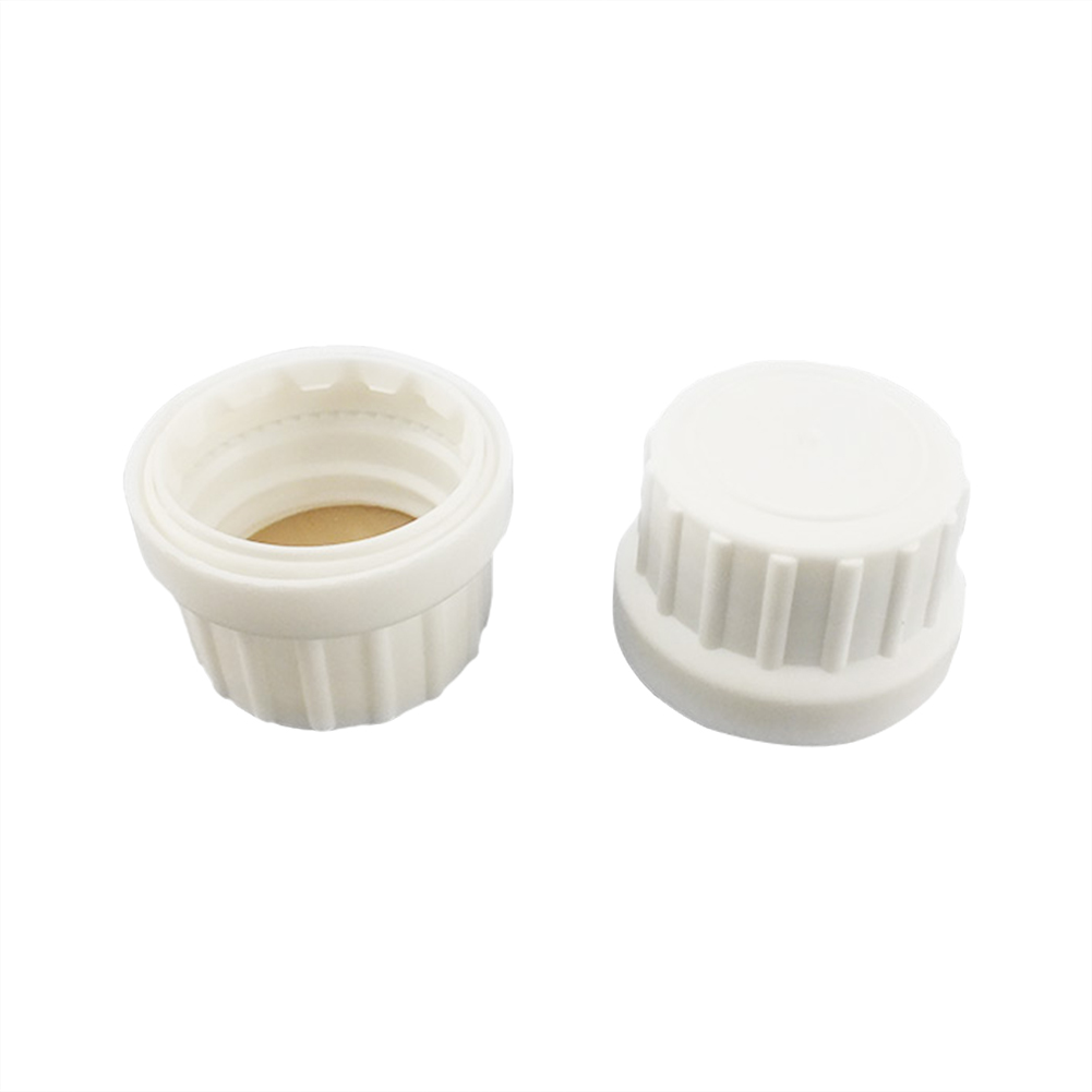 ADAMAS-BETA Lab Universal Bottle Cap PP Plastic Screw Mouth Standard Mixed Resin Cover with U-shaped LDPE Inner Plug/PE PTFE Gasket Sealing Caps